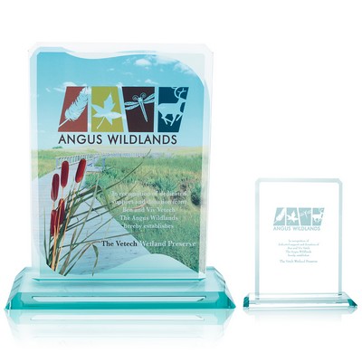 JAFFA® Clipped Jade Crystal Award