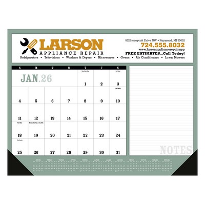 Triumph® Calendars Notes Desk Pad with Vinyl Corners