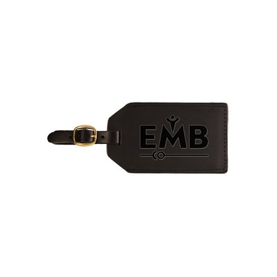 Grand Central Luggage Tag Sueded Leather