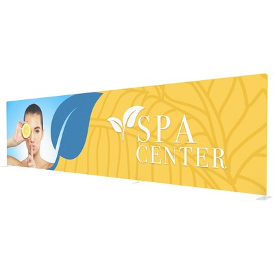 EZ Tube 30' Straight Single Sided with Black Back Fabric (Graphic Package)