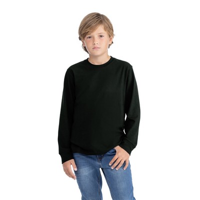 Next Level Apparel® Youth Cotton Long Sleeve Tee