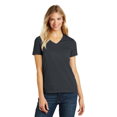 District® Women's Perfect Blend® CVC V-Neck Tee.
