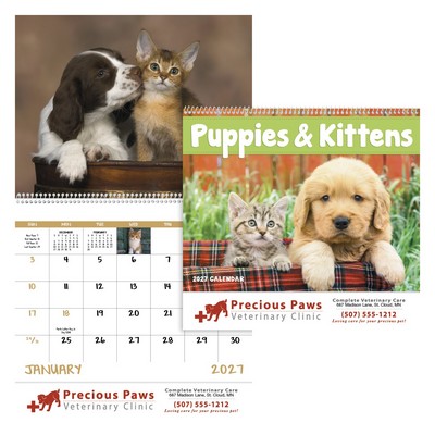 Good Value™ Puppies & Kittens - Spiral Calendar