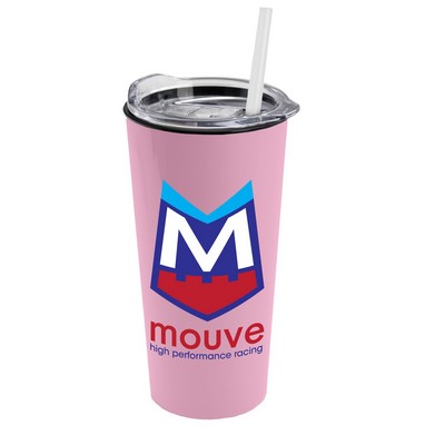 Garyline® Roadmaster Travel Tumbler with Slider Lid and Straw - 18 oz.