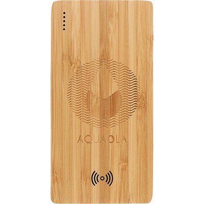 FSC® 100% Bamboo 5000 mAh Wireless Power Bank