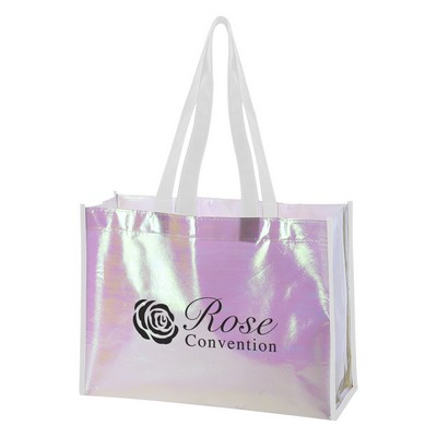 Mini Pearl Laminated Non-woven Tote Bag