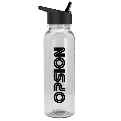 Garyline® Boss Embossed Tritan® Bottle with Flip-Straw Lid - 24 oz.