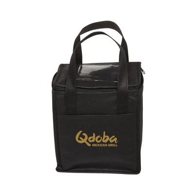Non-Woven Cubic Lunch Cooler Bag With ID Slot