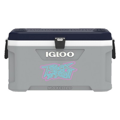 IGLOO MAXCOLD LATITUDE 70 QT COOLER (Carbonite/Aegean Sea)