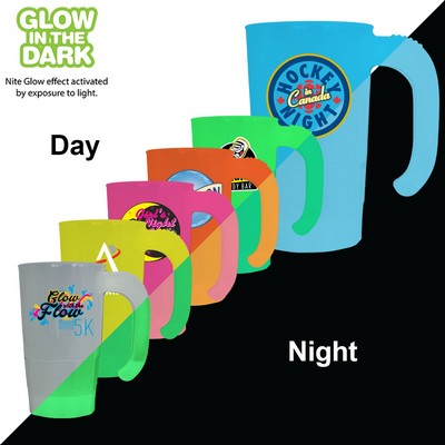 20 oz. Nite Glow Stackable Beer Stein (2 Sided), Full Color Digital