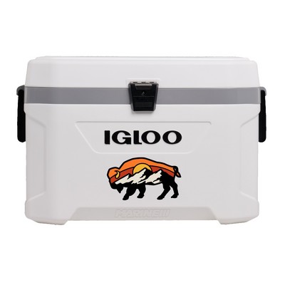 IGLOO LATITUDE MARINE ULTRA 54 QT COOLER (White/Moonscape Gray)