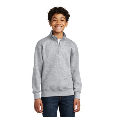 Port & Co™ Youth Core Fleece 1/4-Zip Pullover Sweatshirt