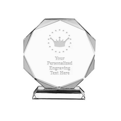 Crystal Transparent Award Trophy