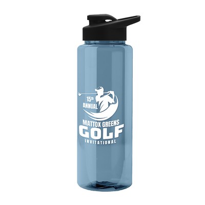 Garyline® Slim Fit RPET Bottle with Drink-Thru Lid - 32 oz.
