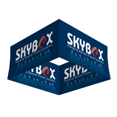 Skybox Hanging Banner Square 20'dia x 42"h -- Inside & Outside Graphic