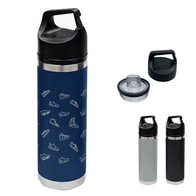 18 Oz. Full Laser Davenport Stainless Steel Bottle