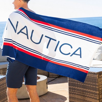 Mariner Stripe Cotton Velour Beach Towel