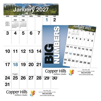 HotLine® Products Big Numbers Appointment Calendar - Stapled