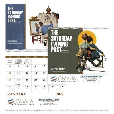 Good Value™ The Saturday Evening Post Illustrations by Norman Rockwell ? Spiral Calendar