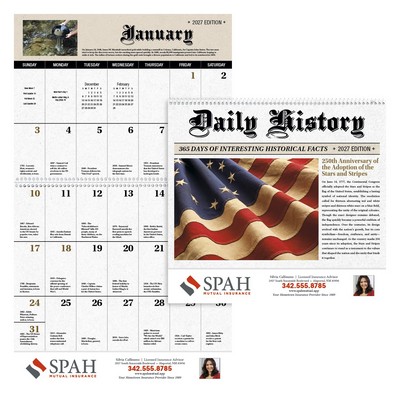 Good Value™ Daily History Spiral Calendar