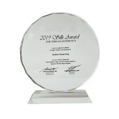 Crystal Clear Award Trophy