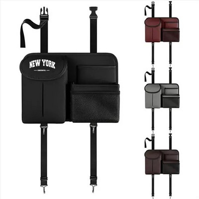 Car Backseat Organizer with Multi-Pockets & Hooks