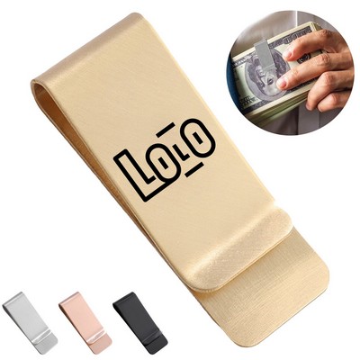 Brushed Metal Money Clip